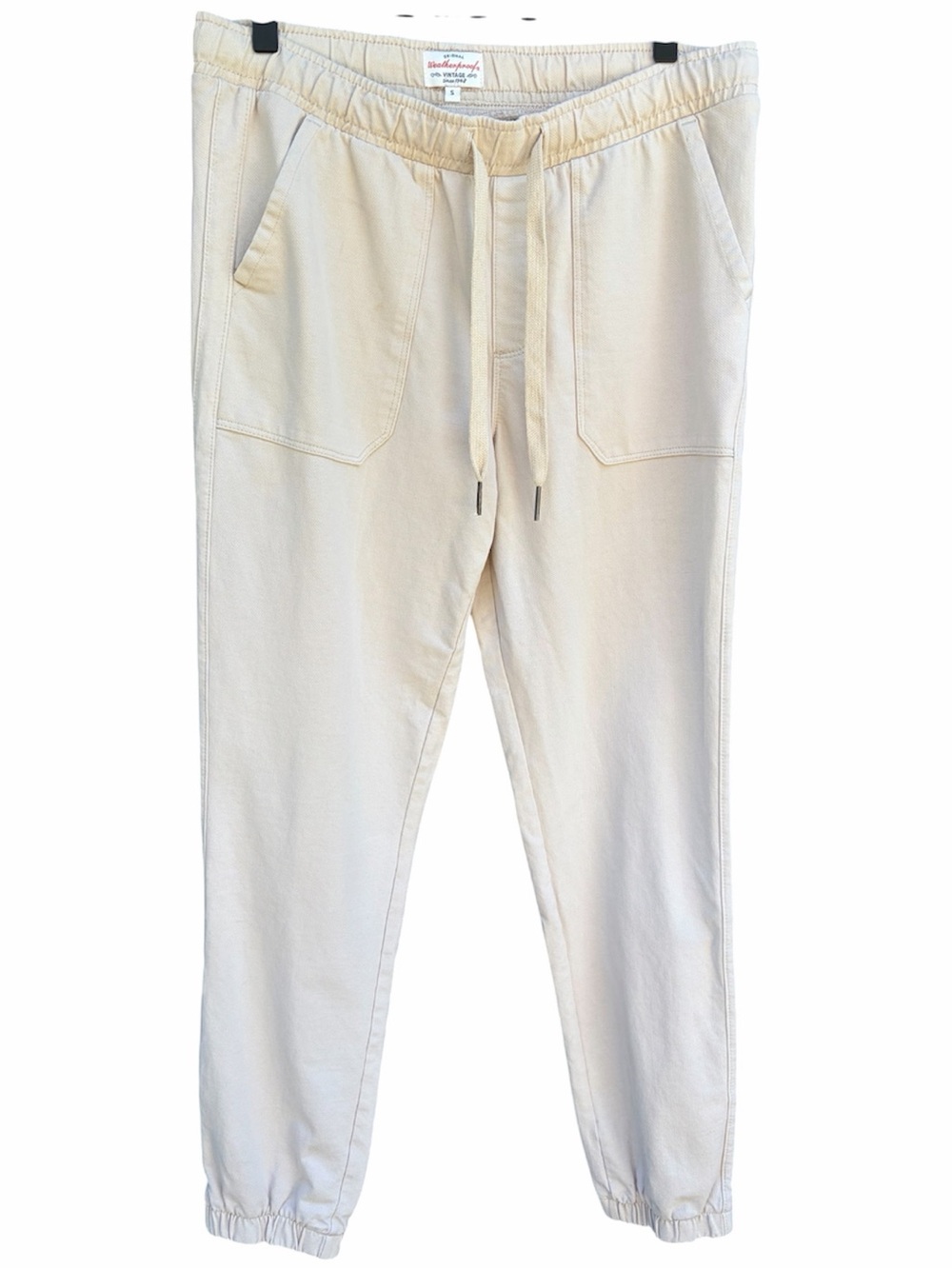 Weatherproof Vintage Jogger Pants – Size S – Cream/Tan